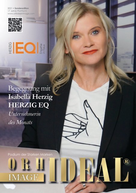 Isabella Herzig EQ Emotionale Intelligenz April 2021 Orhideal IMAGE Magazin
