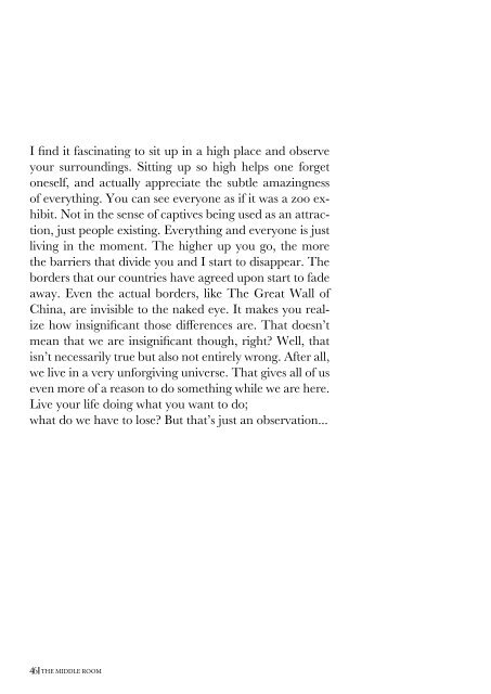 The Middle Room Issue #1