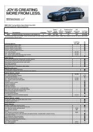 E61 525d Edition Sport Options and Specs_MY10-09 - BMW New ...