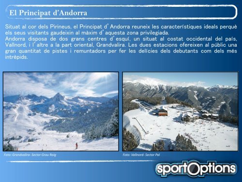 Setmanes blanques a Andorra - Sport Options