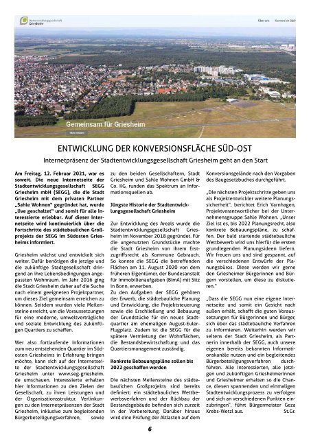 Griesheimer Treffpunkt 04 - 2021