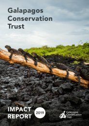 2019 Impact Report - Galapagos Conservation Trust