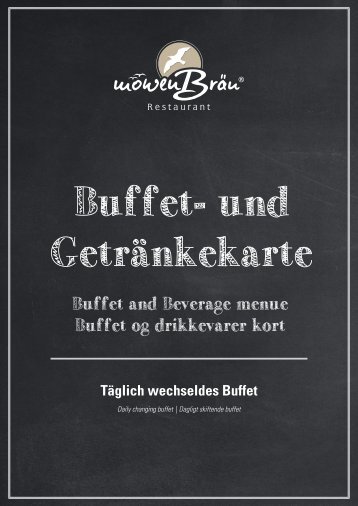 Weissenhäuser Strand Restaurant Möwenbräu Buffetkarte