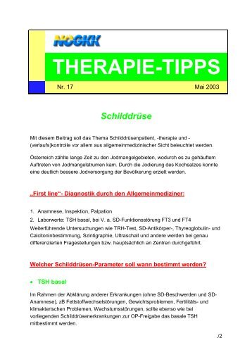 THERAPIE-TIPPS