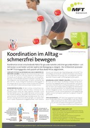 Koordination im Alltag – schmerzfrei bewegen - MFT