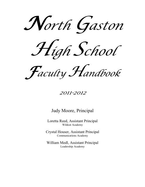 North Gaston High School 2011-2012 - Gaston County Schools