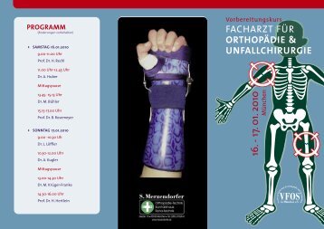 orthopädie & unfallchirurgie programm