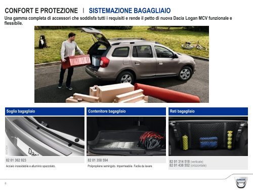 Accessori Dacia Logan 2a serie