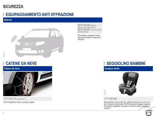Accessori Dacia Logan 2a serie