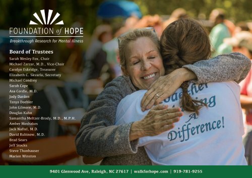 Foundation of Hope 2020 Annual Report