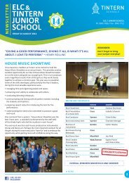 TINTERN JUNIOR SCHOOL - Tintern Schools