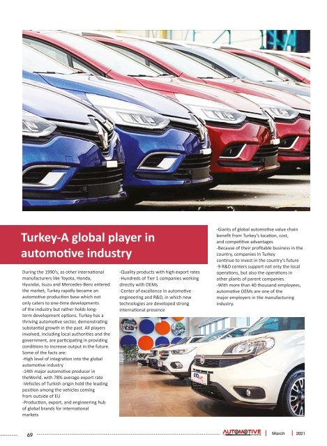 Automotive Exports March 2021