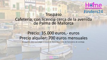 Cafetería con licencia cerca de Avinguda´s en Palma de Mallorca. (LOC0049)