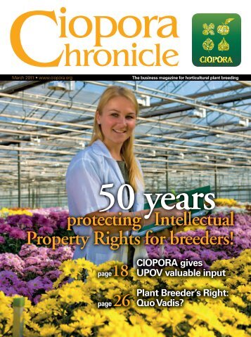 2011 CIOPORA Chronicle - the 50th Anniversary Edition