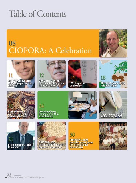 2011 CIOPORA Chronicle - the 50th Anniversary Edition