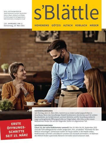 s'Blättle Nr. 11 - Do, 18. März 2021