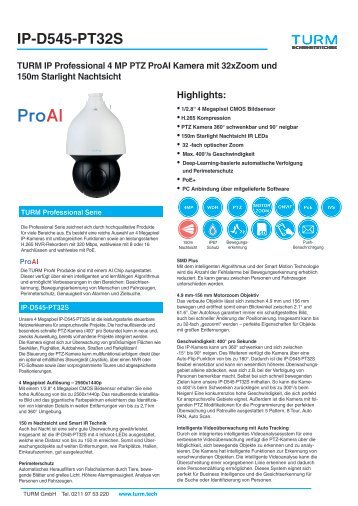 IP-D545-PT32S Datenblatt