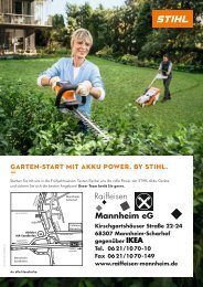 Raiffeisen Mannheim eG STIHL AkkuPower ab 19.3.2021