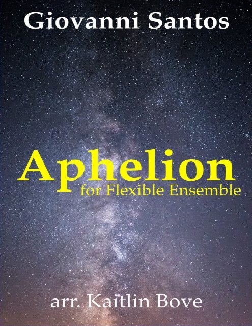 Aphelion Flex Score - Full Score