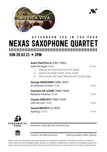 Sessions: Nexas Saxophone Quartet