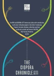 Ciopora Chronicle 2021. UPOV 1991 - 30 Years After