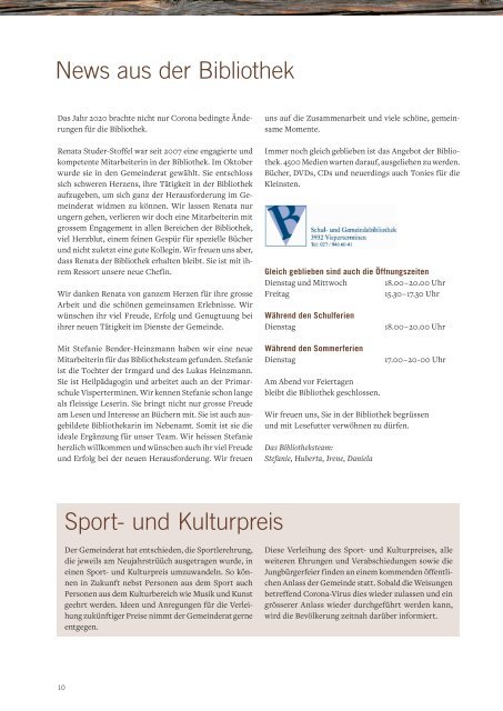 Gemeindeinfo März 2021 - Ausgabe 1