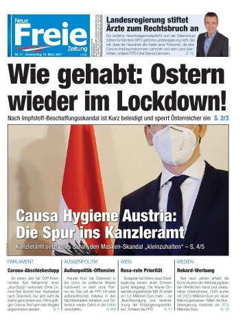 Wie gehabt: Ostern wieder im Lockdown!