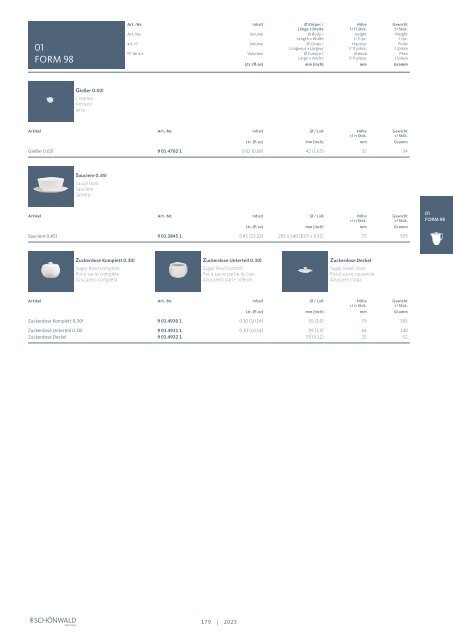 Schönwald Katalog 2023