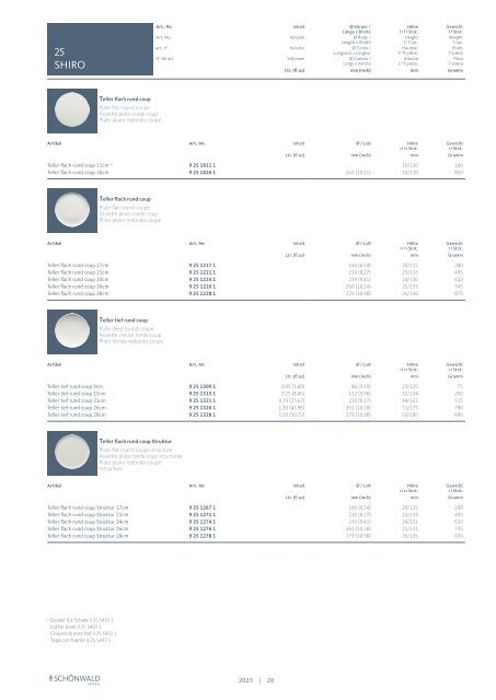 Schönwald Katalog 2023