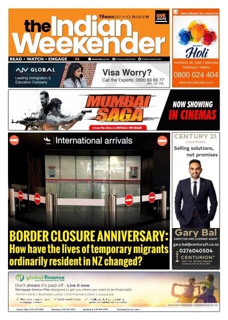 The Indian Weekender, 19 March 2021