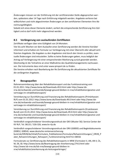 2012 06 18 Durchführung Rehasport in NRW - VIBSS