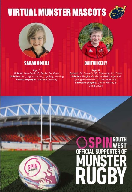 Munster Rugby v Benetton Rugby Match Programme