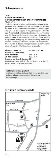 Schwanewede - Volkshochschule Osterholz-Scharmbeck ...