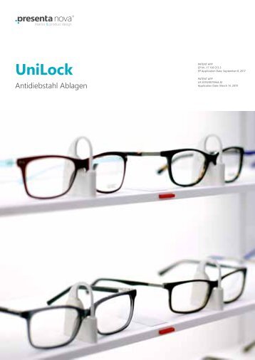 UniLock - Neues Diebstahlsicherungssystem für Brillen