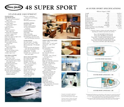48 super sport - Ocean Yachts Inc.