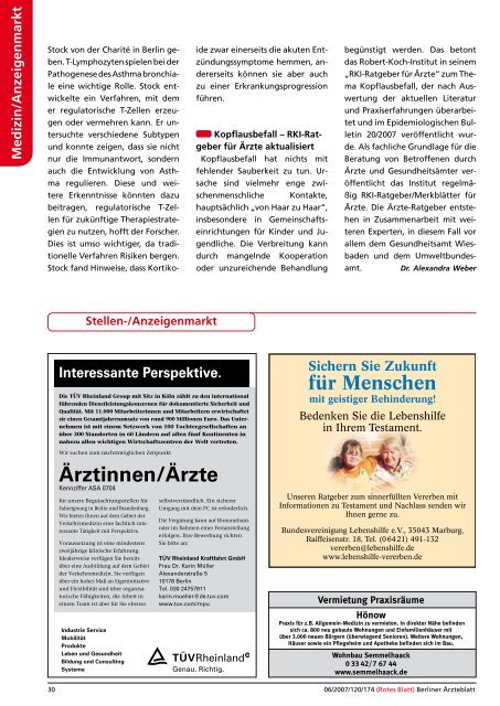 Medizin - Berliner Ärzteblatt