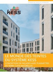 Conception de facades avec plaquettes système kess