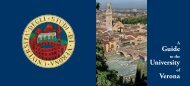 Guide University Verona - Università degli Studi di Verona