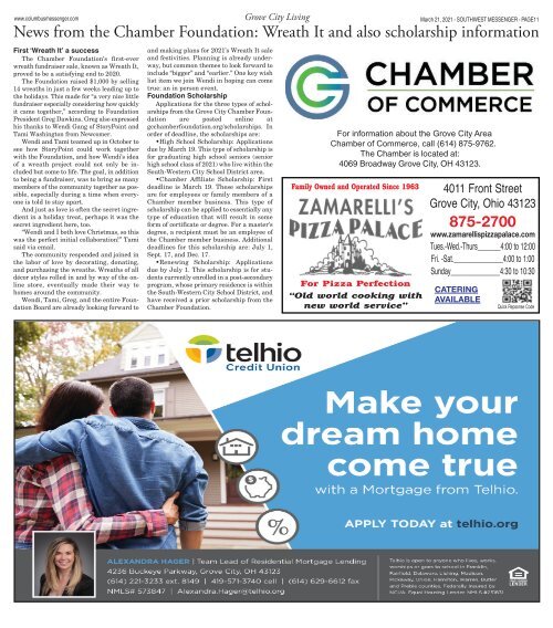 Grove City Messenger - March 21st, 2021