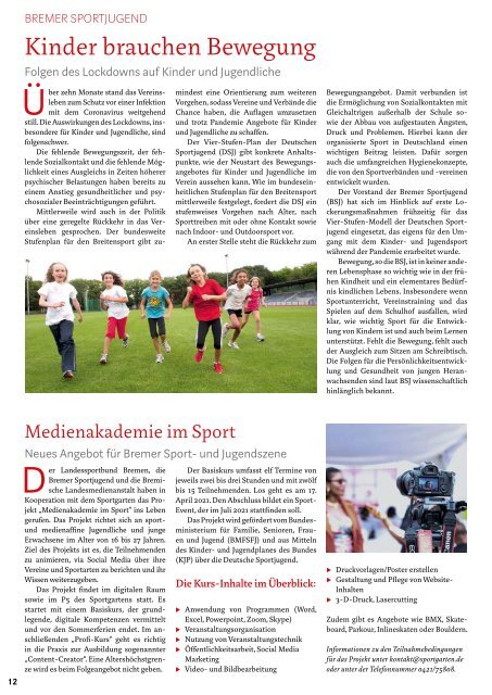 BREMER SPORT Frühjahr 2021 NEU