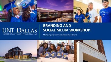 UNT Dallas Social Media Webinar 