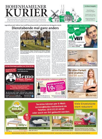 Hohenhamelner Kurier 25.03.21