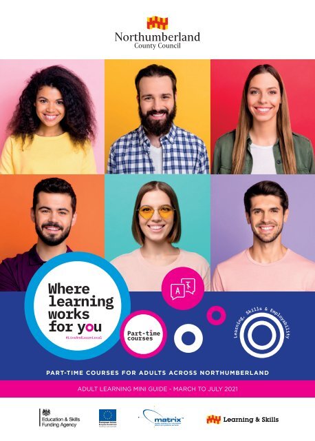 Adult learning part time courses - April to July 2021