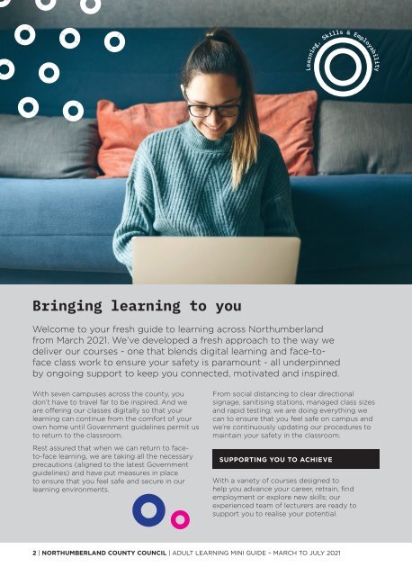 Adult learning part time courses - April to July 2021