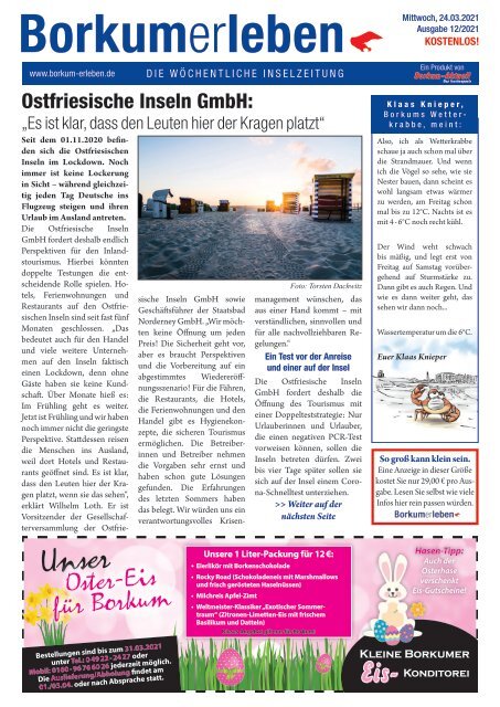 24.03.2021 / Borkumerleben - Die wöchentliche Inselzeitung