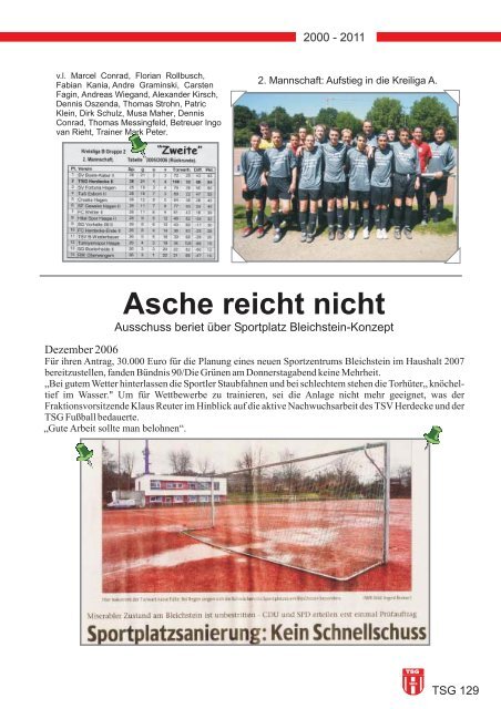 0 23 30 - 60 70 90 FAX: 0 23 30 - 60 70 91 Handy - TSG Fußball ...