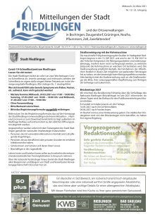 Amtliches Mitteilungsblatt Riedlingen 24.03.2021