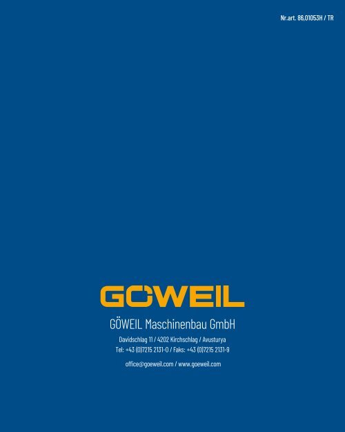 TR | Ürüne genel bakis | Goeweil