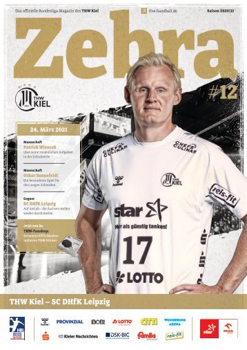 ZEBRA Hallenheft THW Kiel vs. SC DHfK Leipzig, 24.03.21 in Kiel 