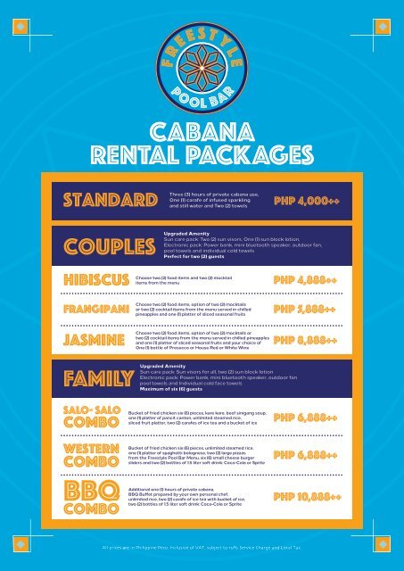 Cabana Package